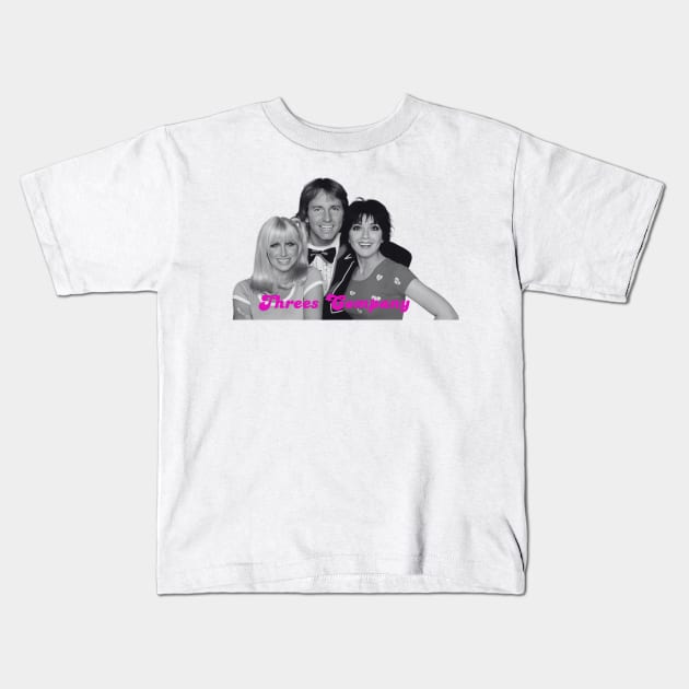 Threes company Kids T-Shirt by Travel in your dream